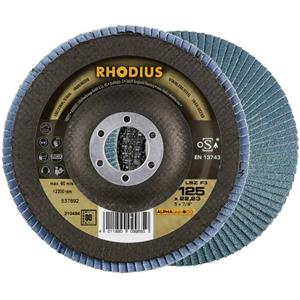 Rhodius 210484 LSZ F3 Lamellenschijf Diameter 125 mm Boordiameter 22.23 mm RVS 1 stuk(s)