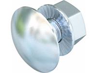 obobettermann Obo Bettermann - Flachrundschraube m.Mutter M6x12mm st g/vz mit Mutter