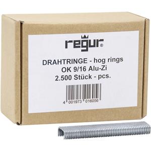 regur OK 9/16 Ösenklammern Alu-Zink 2500 St. 60725