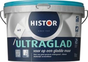 Histor muurverf ultraglad wit 2,5 liter