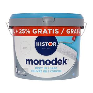 Histor Monodek latex wit 10 liter + 25%