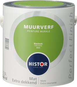 Histor perfect finish muurverf mat 6923 bieslook 2.5 ltr