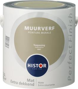 Histor Perfect Finish muurverf mat toepassing 2,5 l