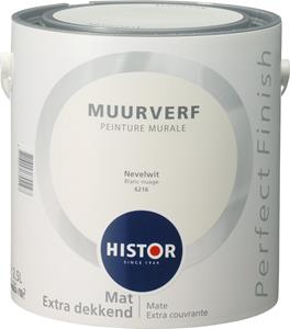 Histor Perfect Finish muurverf mat nevelwit 2,5 l