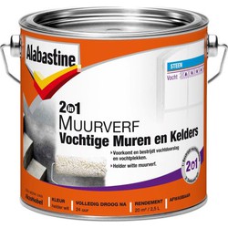 Alabastine 2in1 muurverf vochtige muren en kelders2,5 l