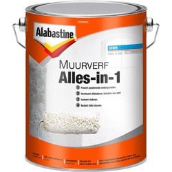 Alabastine 5077770 Muurverf Alles In 1 - Wit - 5L