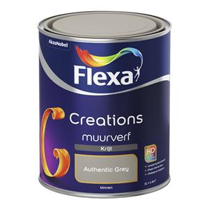 Flexa Creations muurverf authentic grey krijt 1 liter