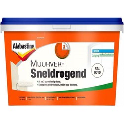 Alabastine muurverf sneldrogend RAL 9010 5 l