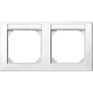 Schneider 471219 - Frame 2-gang white 471219