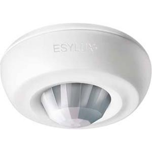 ESYLUX Basic Präsenzmelder, 180-360°, Aufputz, weiß, matt, IP40, fernbedienbar, 2300W