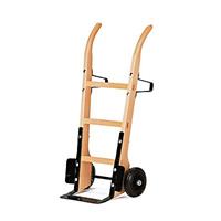 Holzsackkarre -120- aus Buchenholz mit Vollgummibereifung 370x140mm Stahlblechschaufel - Rollcart