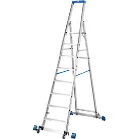 Krause STABILO Stufen-StehLeiter, fahrbar mit Traverse 8 Stufen