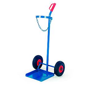 Propangasflaschenroller 100kg Traglast für 1 Flasche Ø320mm Vollgummi - Rollcart