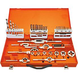 Draadsnijgereedschap set Projahn, in metalen verpakking, 44 delig, HSS DIN 352