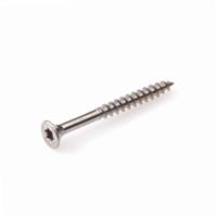 hoenderdaal Spaanplaatschroef roestvaststaal A2 platkop torx-15 3.5X25/18 deeldraad (200)