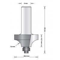 hikoki Hitachi 8 mm afrondfrees duivejager met onderlager 28.6 x 49 x 7.9 mm