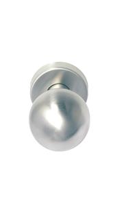 Buva Ronde knop 50mm vast op rozet 54mm, rvs