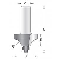 hikoki Hitachi 8 mm afrondfrees met onderlager 31.8 x 52 x 9.5mm