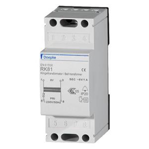 RK3U 4-8-12V/2A - Bell transformer 4V/8V/12V RK3U 4-8-12V/2A