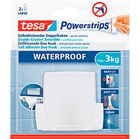 tesa POWERSTRIPS Tesa Powerstrips waterproof Duohaken Wit