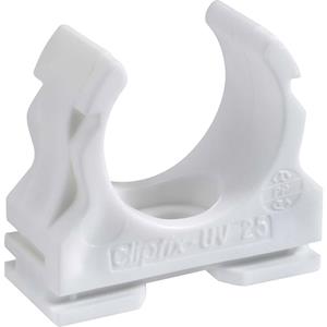 FRÄNKISCHE Rohrwerke clipfix-UV 32 ws (50 Stück) - Clamp for cable tubes 32mm clipfix-UV 32 ws