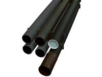 fränkischerohrwerke Fränkische Rohrwerke 19040125 Stangenrohr 6m Schwarz 5St.