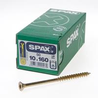 Spax s Spaanplaatschroef platverzonken kop geel verzinkt T50 10 x 160mm