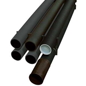 fränkischerohrwerke Fränkische Rohrwerke 19021175 Stangenrohr 3m Schwarz 1St.