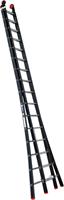 Kelfort Reformladder Magnus, aluminium, zwart, 2x16 treden