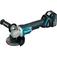 Makita DGA508RTJ 18 Volt Haakse Slijper 125mm + 2 accu's in Mbox