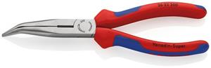 Knipex Halfronde tang met zijsnijder zwart geatramenteerd 200 mm _ 26 22 200 SB