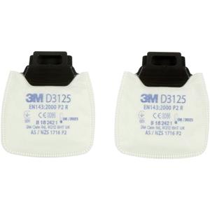 3M D3125 Secure Click-deeltjesfilter P2 R 2 stuk(s)