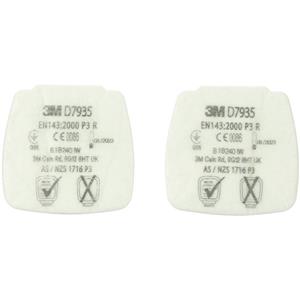 3M D7935 3M Secure Click vervangbaar deeltjesfilter D7935 P3 R 4 stuk(s)