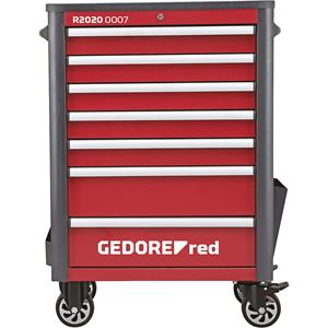 gedorered Gedore RED 3301690 Werkplaatswagen ABS kunststof, Plaatstaal Rood