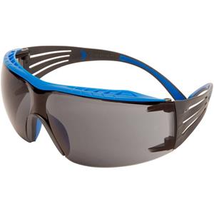 3M Schutzbrille SecureFit SF401 EN 166 Bügel blau/grau,Scheibe grau PC 3M