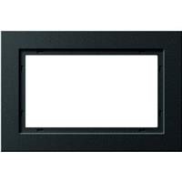 GIRA Zwart mat anderhalf afdekraam  E2 100109
