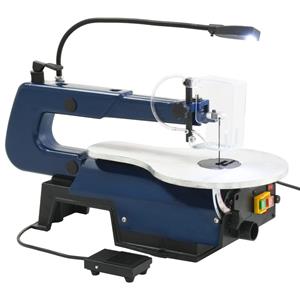 Figuurzaagmachine elektrisch met voetpedaal en LED-lampje 125 W