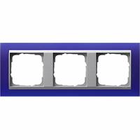 GIRA Event Opaak Blauw / Aluminium 3-voudig
