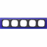 GIRA 021589 - Frame 5-gang blue 021589