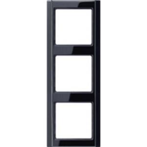 jung 3fach Rahmen Schwarz A583SW