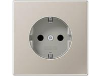 Jung ES1520 Wandcontactdoos met randaarde Inzetstuk 1-voudig RVS 1 stuk(s)