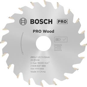 Bosch Kreissägeblatt Standard for Wood, 85mm, Sägeblatt