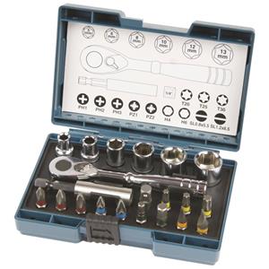 MAKITA Bit-Set B-54081 21-tlg inkl Ratsche in Kunststoffbox