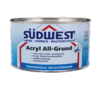 Sudwest acryl allgrund u51 7001 grijs 375 ml