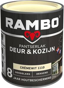 Pantserlak Deur & Kozijn hoogglans crèmewit dekkend 750 ml