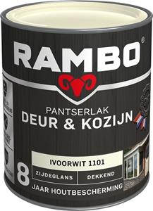 Rambo Pantserlak Deur & Kozijn zijdeglans ivoorwit dekkend 750 ml