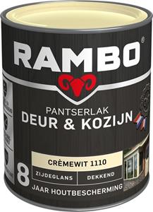 Rambo Pantserlak Deur & Kozijn zijdeglans crèmewit dekkend 750 ml