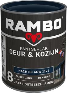 Rambo Pantserlak Deur & Kozijn zijdeglans nachtblauw dekkend 750 ml