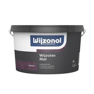 Wijzonol wijzotex mat wit 2.5 ltr