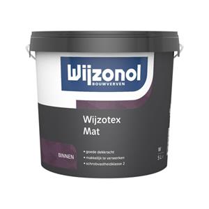 Wijzonol wijzotex mat wit 5 ltr